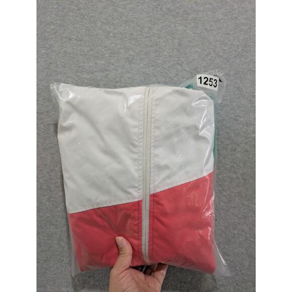 Polar Edge Hooded Jacket Women'sโ Medium Color Block Track Windbreaker Full Zip - Picture 16 of 16